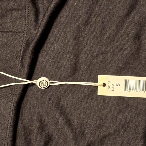 Max Studio Black Ruffle Hem Skirt NWT | Stretch Jersey Asymmetrical Flounce Sz S - Picture 3 of 5